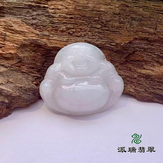 派瑞翡翠 翡翠佛 糯种 白色 商品图0