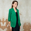 EITIE爱特爱气质单扣中袖薄款缎面高级西装外套夏季新款8203905 商品缩略图2