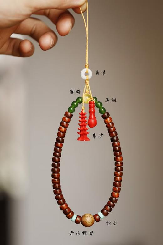 海黄【笙茗】4x7mm44颗挂件手串 商品图1