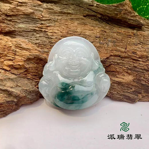 派瑞翡翠 翡翠佛 糯种 飘翠 商品图0