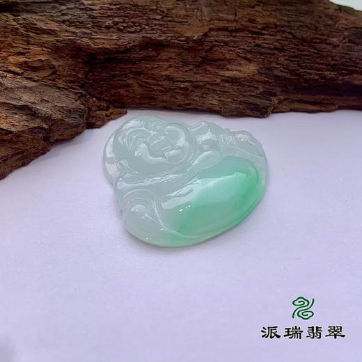 派瑞翡翠 翡翠佛 糯种 飘翠 商品图3