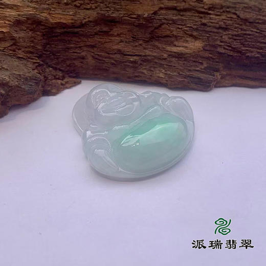 派瑞翡翠 翡翠佛 糯种 飘翠 商品图3