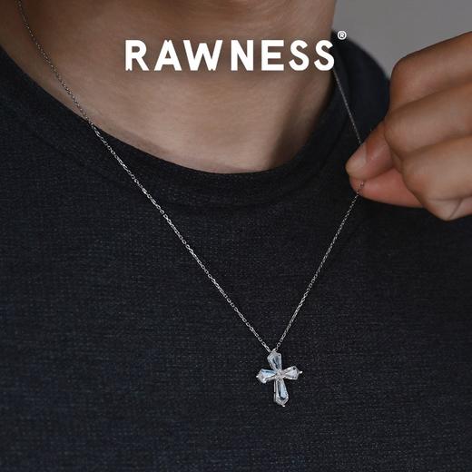 Rawness/契健 星芒梯形钻/花瓣马眼钻 十字项链 商品图5