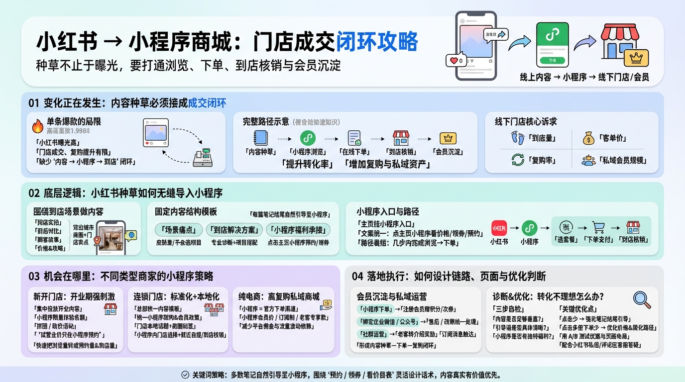 小红书内容营销如何为门店引流？