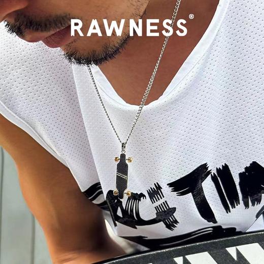 Rawness/契健 新款滑板项链 银色 商品图4