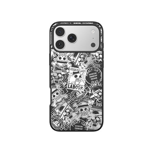 【奇航之心】海盗未逝 泡泡骚 x ONE PIECE POPCASE手机壳 MagSafe Popcase磁吸款 镜面壳 黑色 iPhone17/16/15/14/13 商品图2