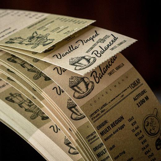 番茄酱可撕长条便签本 一杯咖啡一种心情 复古英文手帐装饰记事纸 商品图1