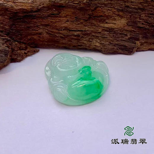 派瑞翡翠 翡翠佛 糯种 飘翠 商品图3