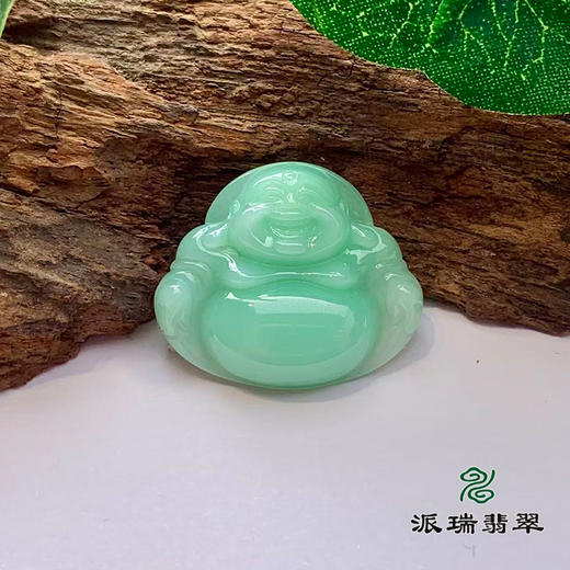 派瑞翡翠 翡翠佛 糯种 飘翠 商品图0