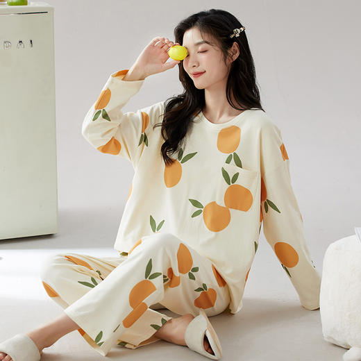 2026新款免穿内衣！100%棉睡衣 自带一体式胸垫防凸点 宽松透气可外穿家居服ZXJJM2618&ZXJJM2619 商品图4