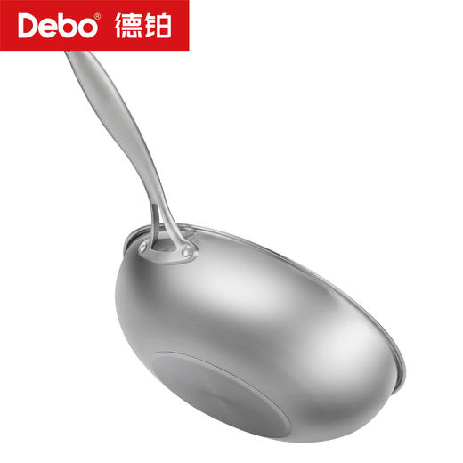 Debo德铂-贝沃恩炒锅 不锈钢·无涂层（配玻璃锅盖） 商品图9
