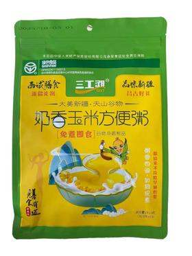 新疆三工滩牌奶香玉米方便粥