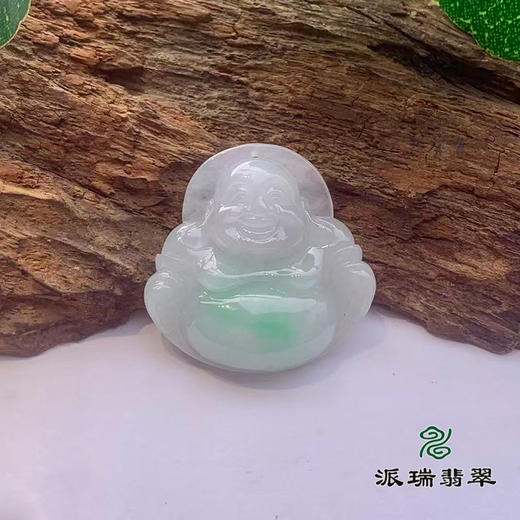 派瑞翡翠 翡翠佛 糯种 飘翠 商品图0