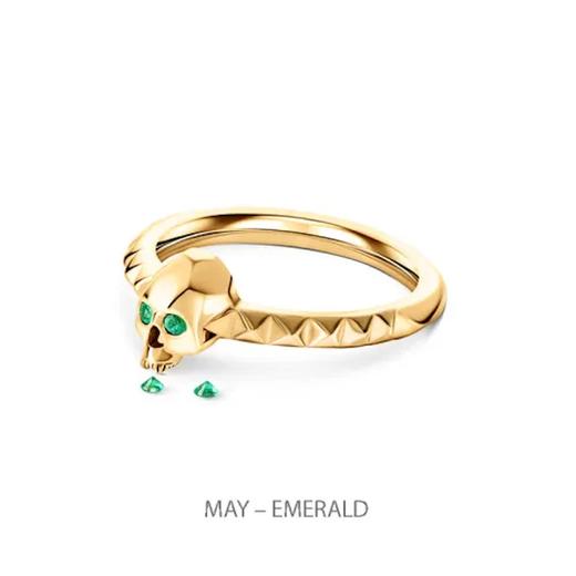 订购12周到｜Kasun-Ever After Birth-祖母绿 金色 戒指［英国设计师］ 商品图0