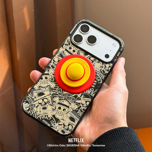 【奇航之心】草帽的誓言 泡泡骚 x ONE PIECE POPGRIP泡泡骚手机粘贴式气囊支架 Popout异形系列 黄色 商品图1