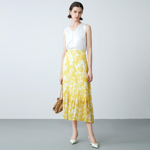 EITIE爱特爱夏季新款V领无袖简约小上衣7713413 商品图2