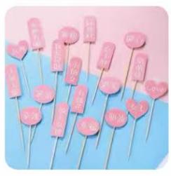 女王节19词插牌/19个*1包 商品图0