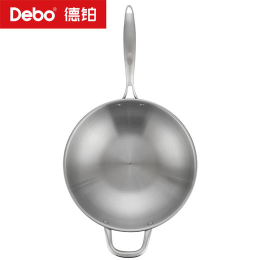 Debo德铂-贝沃恩炒锅 不锈钢·无涂层（配玻璃锅盖） 商品图8