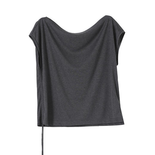 VIMAGE纬漫纪2026夏季新款一字领通勤百搭慵懒气质上衣V2513222 商品图6