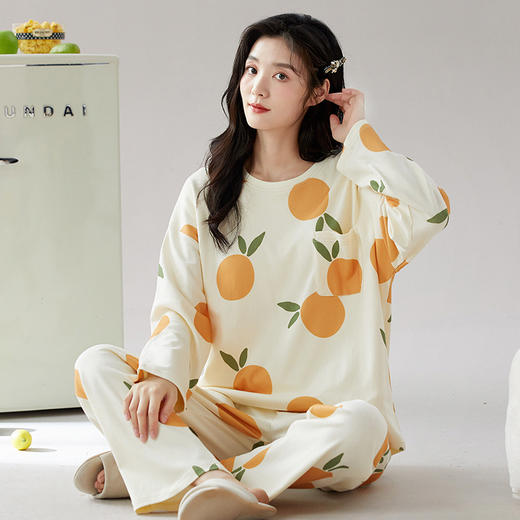 2026新款免穿内衣！100%棉睡衣 自带一体式胸垫防凸点 宽松透气可外穿家居服ZXJJM2618&ZXJJM2619 商品图2