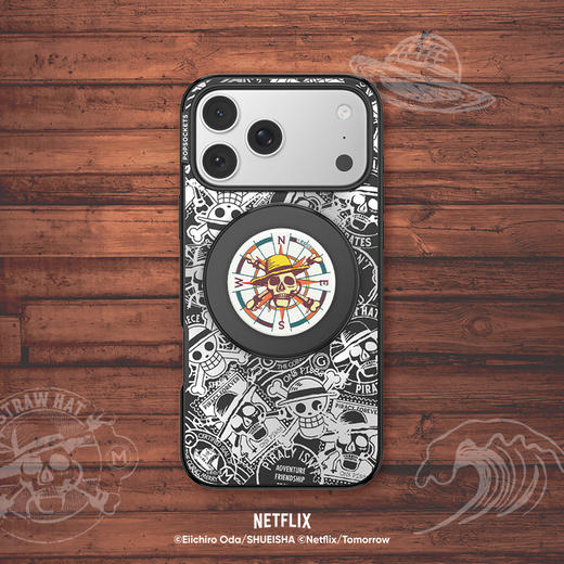 【奇航之心】草帽一伙的旗帜 泡泡骚 x ONE PIECE POPGRIP泡泡骚手机粘贴式气囊支架 Graphic平面系列 商品图1