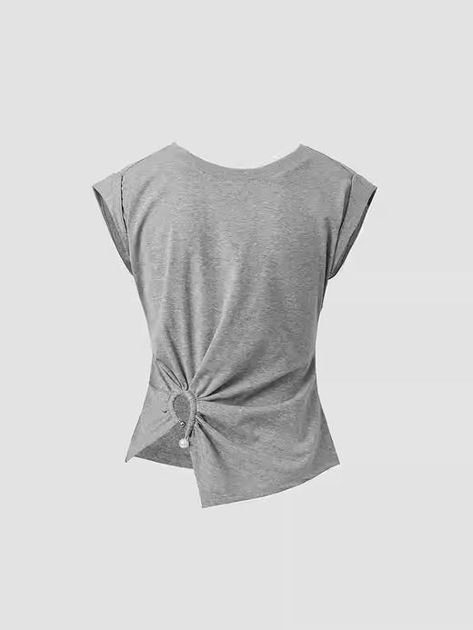 玛克门店发货：精致简约感收腰修身上衣货号：MU86TP002A4001 商品图2