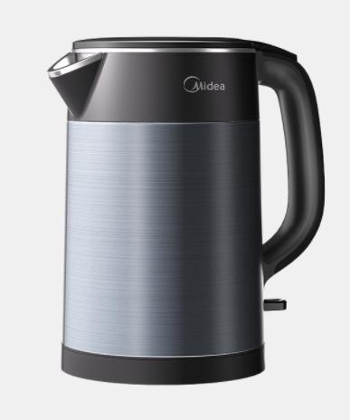美的（510845）电水壶 内外双钢 双层防烫 304不锈钢内胆 可收线底盘设计 MK-HJ1511 商品图1