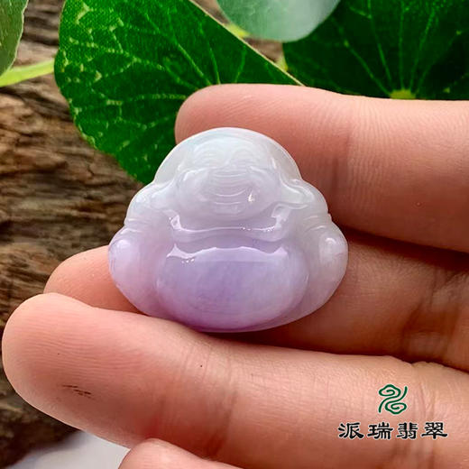 派瑞翡翠 翡翠佛 糯种 紫色 商品图1