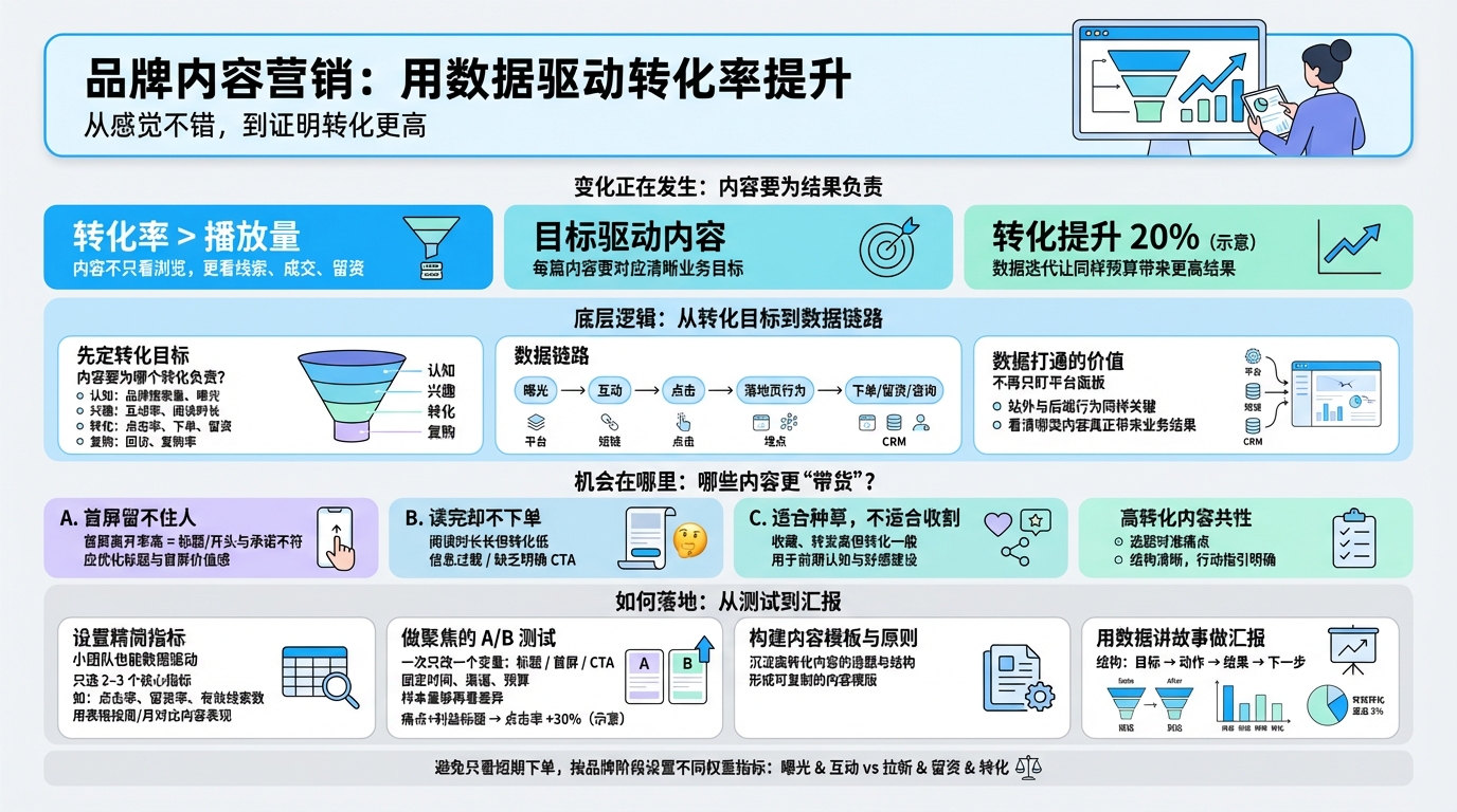 一、先搞清楚：内容要为哪个转化负责？