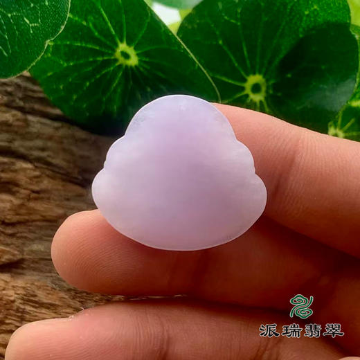 派瑞翡翠 翡翠佛 糯种 紫色 商品图2