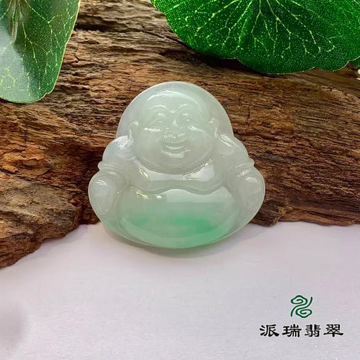 派瑞翡翠 翡翠佛 糯种 飘翠 商品图0