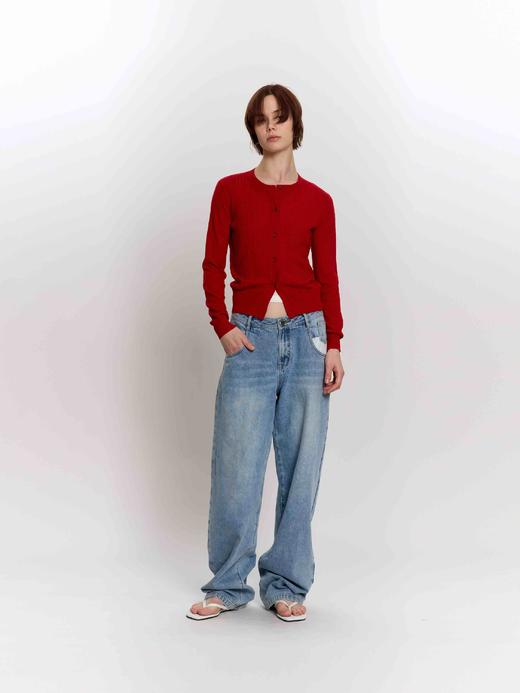 绞花针织开衫 商品图0