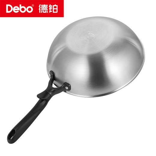 Debo德铂-伏尔泰炒锅 钛不粘·0涂层（配蒸格、硅胶铲、钢锅盖） 商品图13