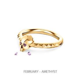 订购12周到｜Kasun-Ever After Birth-紫水晶 金色 戒指［英国设计师］