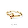 订购12周到｜Kasun-Ever After Birth-红宝石 金色 戒指［英国设计师］ 商品缩略图0