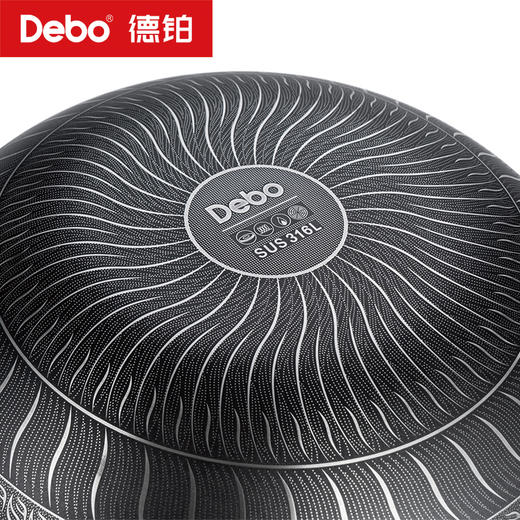 Debo德铂-卡勒汉斯炒锅 双面屏不粘不锈钢炒锅 商品图9