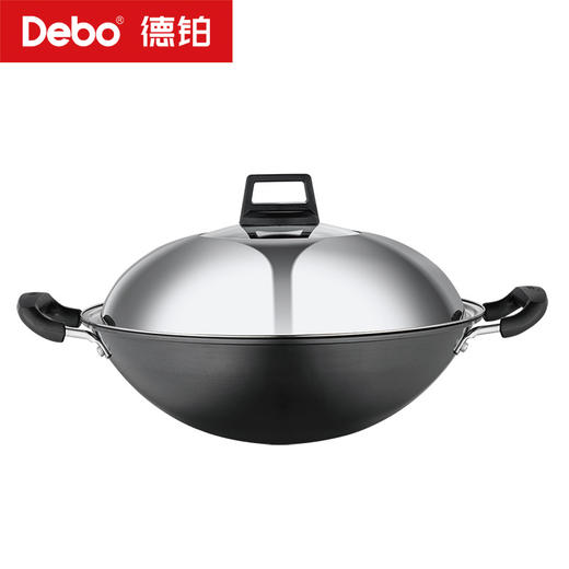 Debo德铂-法兰西炒锅 精铁0涂层（配锅盖） 商品图8