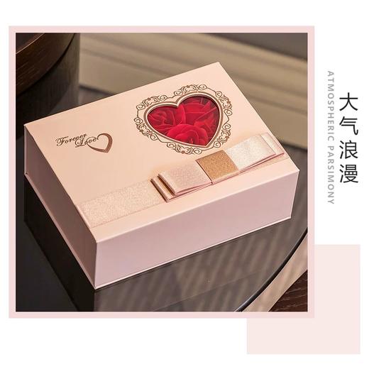 轻奢玫瑰花首饰书型浪漫礼品盒 商品图2