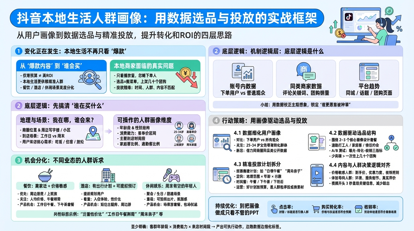 一、构建抖音本地生活用户画像，先搞清“谁在买什么”