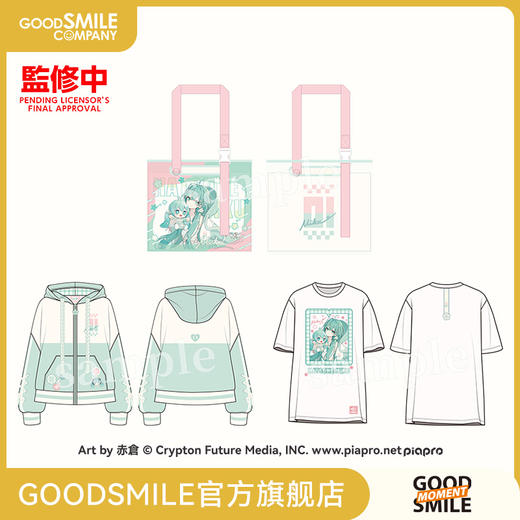 【GSC全款预售】初音未来 拥抱未来系列 花 ver. 透明托特包/连帽外套/T恤 GSM 商品图0