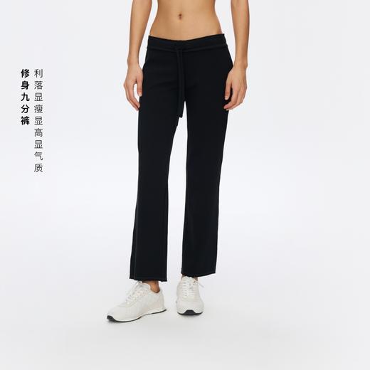Oneup弹力修身抽绳九分裤 商品图0