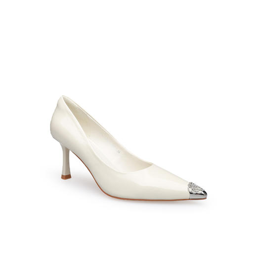 豪麟名鞋迪嘉女鞋皮鞋牛移膜革DJHJA61WP021白色 商品图0