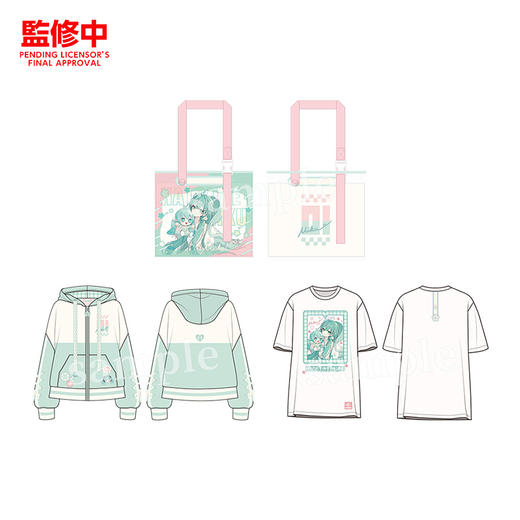 【GSC全款预售】初音未来 拥抱未来系列 花 ver. 透明托特包/连帽外套/T恤 GSM 商品图4