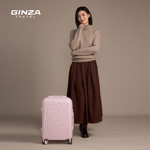 银座 X HELLO KITTY 联名系列时尚潮流 20寸拉链登机箱6730L 商品图0