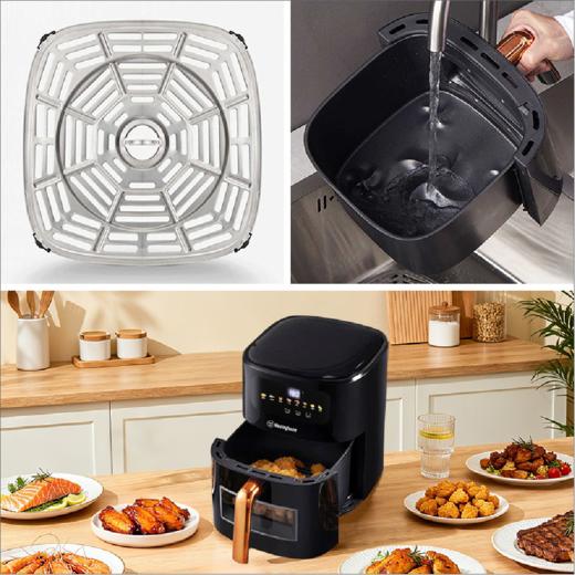 【一件包邮】多功能空气炸锅  WAF-A168/6.5L 寸可视化窗口，随时查看食材情况；甘肃/青海/内蒙古/新疆/西藏/宁夏/海南/港澳台不发货 商品图1