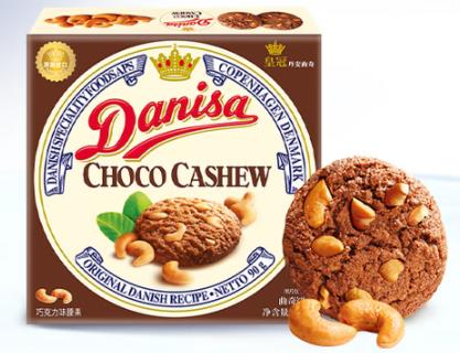 皇冠 丹麦曲奇(巧克力腰果) 90G*6 商品图0