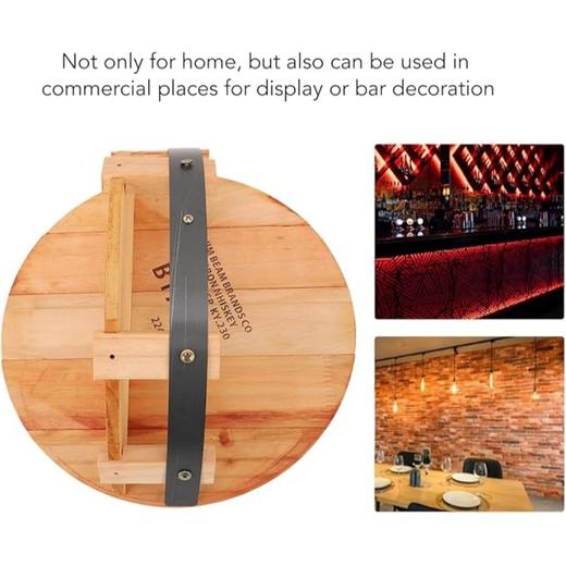 美国亚马逊热卖挂墙式现代木制酒水酒瓶展示台置物架 适合酒吧、家庭和餐厅使用 商品图8