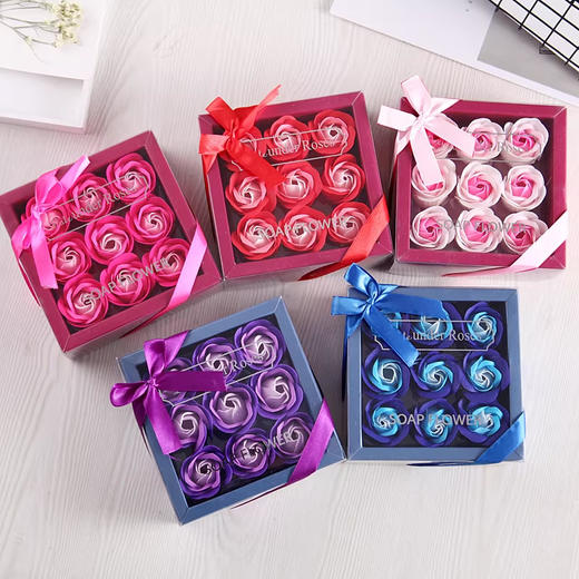 美国 玫瑰花香皂花礼盒 伴手礼赠品节日创意礼物 商品图1