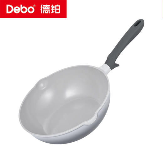 Debo德铂-霍普炒锅 霍顿炒锅 霍尔利煎锅 霍姆汤锅 霍雷希亚奶锅 陶瓷钛不粘 0涂层0氟更健康（配玻璃锅盖、硅胶铲/勺） 商品图11