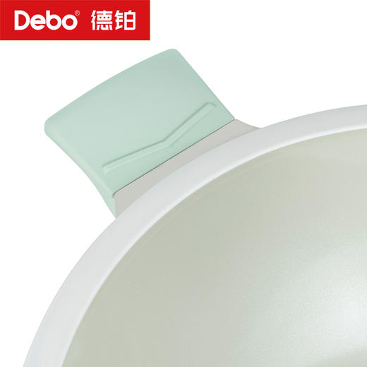 Debo德铂-罗莎妮奶锅 费利昂煎炒锅 卡姆洛炒锅 陶瓷0氟涂层 净享丝滑钛不粘（配玻璃锅盖） 商品图12